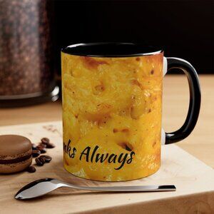 Give Thanks Always Personalized Mac and Cheese Ceramic Coffee Mug